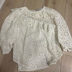 Sea New York Elegant Cream Lace Top size 4